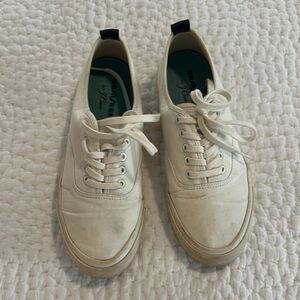 J. Crew Off-White Canvas Sneakers